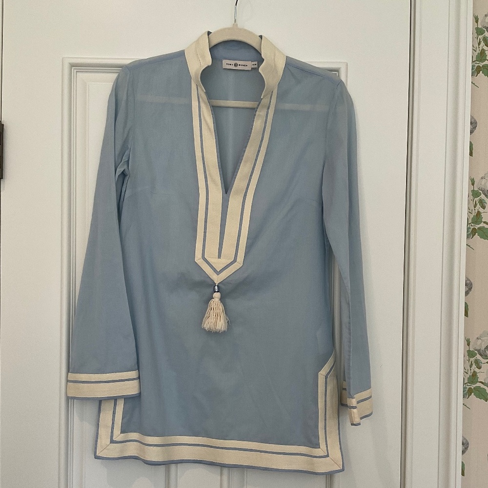 Pale Blue Tory Burch Tunic